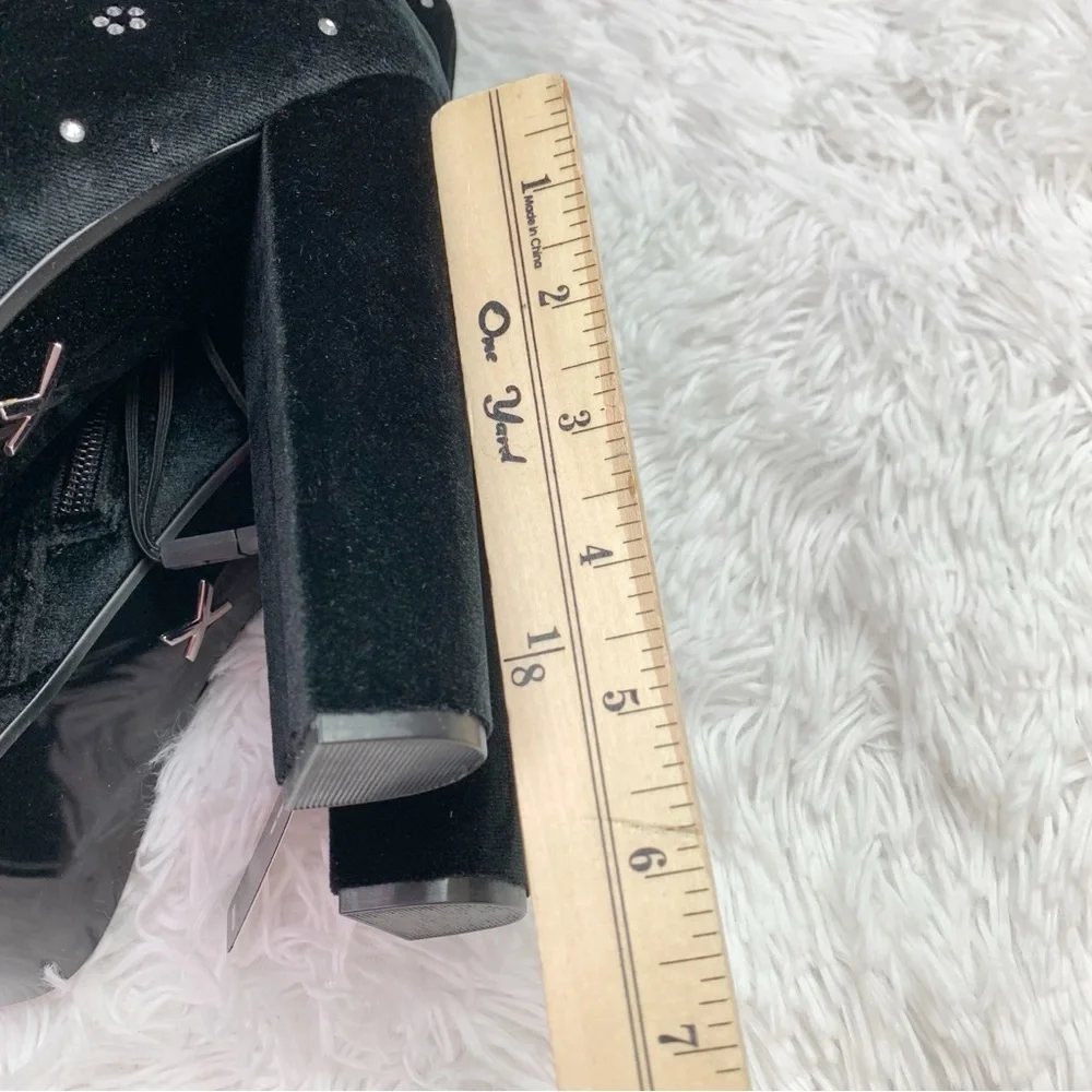 Express Rhinestone Embellished Platform Heeled‎ Ankle Boots